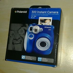 Poloroid 300 instant camera royal blue